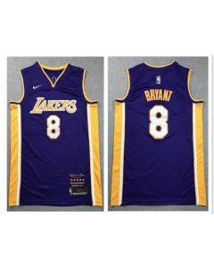 Men's Los Angeles Lakers #8 Kobe Bryant Purple Stitched NBA Jersey (Purple)