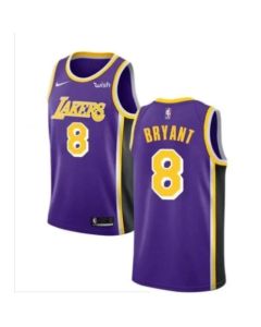 Men's Los Angeles Lakers #8 Kobe Bryant Purple Stitched NBA Jersey (Style 2)