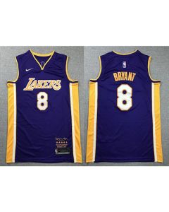 Men's Los Angeles Lakers #8 Kobe Bryant Purple Stitched NBA Jersey (Style 3)