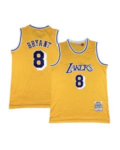 Men's Los Angeles Lakers #8 Kobe Bryant Yellow Stitched Basketball Jersey (Yellow)