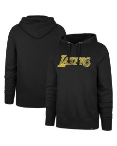 Men's Los Angeles Lakers Black Headline Pullover Hoodie