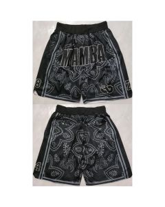 Men's Los Angeles Lakers Black MAMBA Shorts