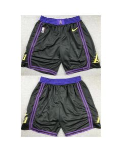 Men's Los Angeles Lakers Black Shorts (Run Small)