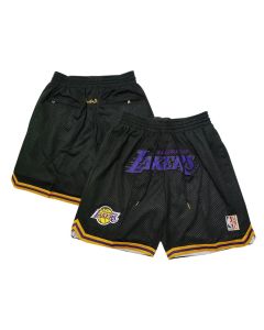Men's Los Angeles Lakers Black Shorts (Style 6)