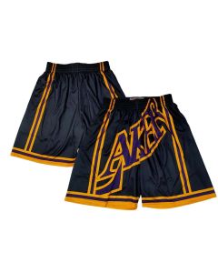 Men's Los Angeles Lakers Black Shorts (Style 7)