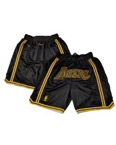 Men's Los Angeles Lakers Black Shorts (Style 8)