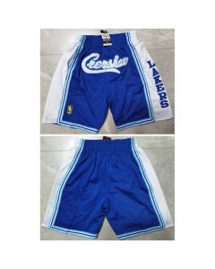 Men's Los Angeles Lakers Blue Shorts (Run Small) (Blue)