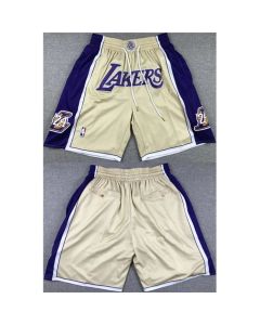 Men's Los Angeles Lakers Gold/Purple Shorts (Run Small)