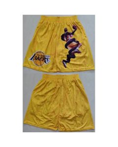 Men's Los Angeles Lakers Gold Shorts (Run Small)