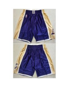 Men's Los Angeles Lakers Kobe Bryant Purple Hall of Fame Shorts (Run Small)