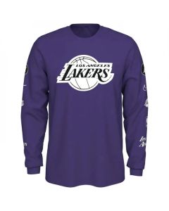Men's Los Angeles Lakers Purple 2022/23 City Edition Essential Expressive Long Sleeve T-Shirt (Purple)