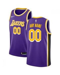 Men's Los Angeles Lakers Purple Customized Stitched NBA Jersey