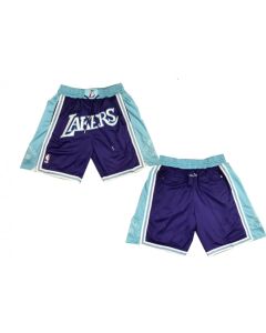 Men's Los Angeles Lakers Purple Shorts (Run Small) (Style 2)