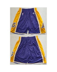 Men's Los Angeles Lakers Purple Shorts (Run Small) (Style 4)