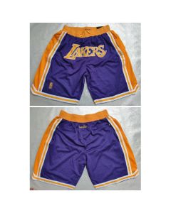 Men's Los Angeles Lakers Purple Shorts (Run Small) (Style 6)