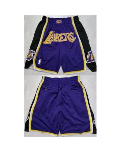 Men's Los Angeles Lakers Purple Shorts (Run Small)