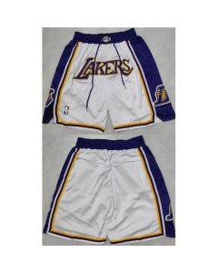 Men's Los Angeles Lakers Purple/White Shorts (Run Small)