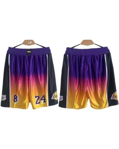 Men's Los Angeles Lakers Purple/Yellow Shorts (Run Small)
