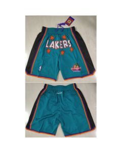 Men's Los Angeles Lakers Teal Shorts (Run Small)