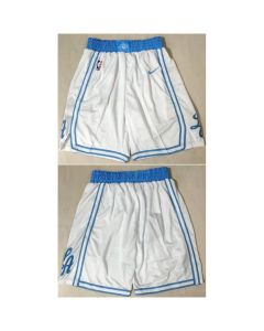 Men's Los Angeles Lakers White Shorts (Run Small) (Style 3)