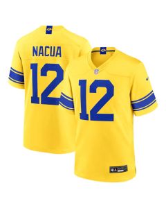Men's Los Angeles Rams #12 Puka Nacua Nike Classic Sol Game Jersey (Style 2)