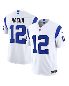 Men's Los Angeles Rams #12 Puka Nacua Fearsome White Vapor F.U.S.E. Limited Jersey