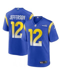 Men's Los Angeles Rams #12 Van Jefferson 2020 Royal Limited Game Jersey