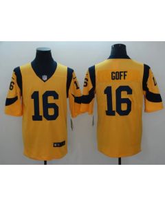 Men's Los Angeles Rams #16 Jared Goff Gold Vapor Untouchable Limited Stitched NFL Jersey