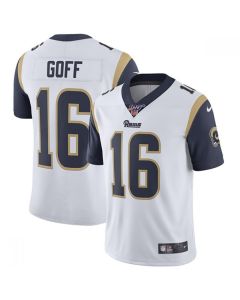 Men's Los Angeles Rams #16 Jared Goff White 2019 100th Season Vapor Untouchable Limited Stitched NFL Jersey