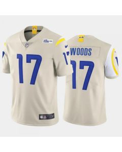 Men's Los Angeles Rams #17 Robert Woods 2020 Bone Vapor Untouchable Limited Stitched Jersey
