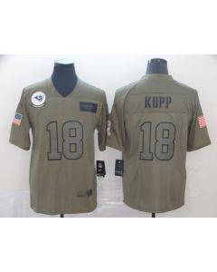 Men's Los Angeles Rams #18 Cooper Kupp 2019 Camo Salute To Service Limited Stitched NFL Jersey
