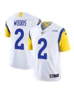Men's Los Angeles Rams #2 Robert Woods 2021 White Vapor Untouchable Limited Alternate Stitched Jersey
