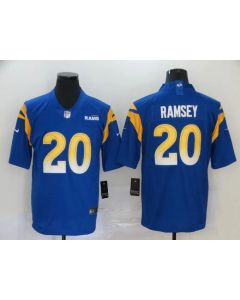 Men's Los Angeles Rams #20 Jalen Ramsey 2020 Royal Vapor Untouchable Limited Stitched Jersey