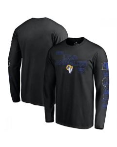 Men's Los Angeles Rams 2022 Black Super Bowl LVI Champions Long Sleeve T-Shirt (Style 2)