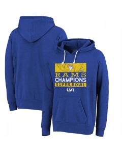 Men's Los Angeles Rams 2022 Royal Super Bowl LVI Champions Pullover Hoodie (2022)