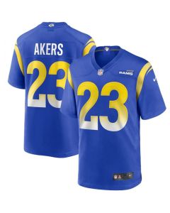 Men's Los Angeles Rams #23 Cam Akers 2020 Royal Vapor Limited Jersey
