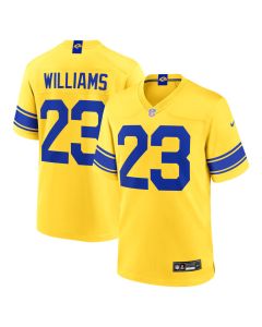 Men's Los Angeles Rams #23 Kyren Williams Classic Sol Game Jersey