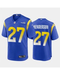 Men's Los Angeles Rams #27 Darrell Henderson 2020 Royal Stitched Jersey