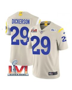 Men's Los Angeles Rams #29 Eric Dickerson 2022 Bone Super Bowl LVI Vapor Limited Stitched Jersey