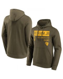 Men's Los Angeles Rams #3 Odell Beckham Jr. Fashion Name & Number Hoodie