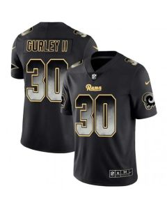 Men's Los Angeles Rams #30 Todd Gurley II Black 2019 Smoke Fashion Limited Stitched NFL Jersey