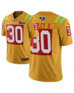 Men's Los Angeles Rams #30 Todd Gurley II Gold 2019 City Edition Limited Stitched NFL Jersey