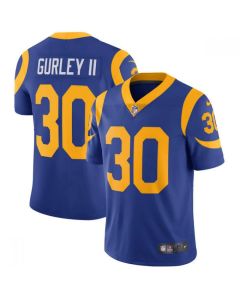 Men's Los Angeles Rams #30 Todd Gurley Royal Vapor Untouchable Limited Stitched NFL Jersey