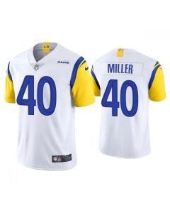 Men's Los Angeles Rams #40 Von Miller 2021 White Vapor Untouchable Limited Stitched Football Jersey