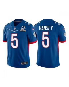 Men's Los Angeles Rams #5 Jalen Ramsey 2022 Royal Pro Bowl Stitched Jersey