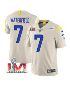 Men's Los Angeles Rams #7 Bob Waterfield 2022 Bone Super Bowl LVI Vapor Limited Stitched Jersey