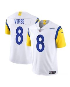Men's Los Angeles Rams #8 Jared Verse White 2024 Draft Vapor Untouchable Stitched Football Jersey