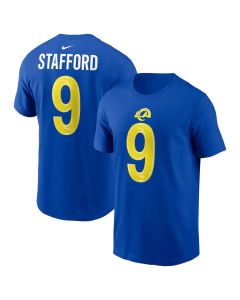Men's Los Angeles Rams #9 Matthew Stafford Nike Royal Name & Number T-Shirt (Royal)