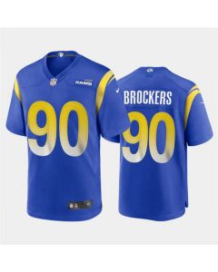 Men's Los Angeles Rams #90 Michael Brockers 2020 Royal Stitched Jersey