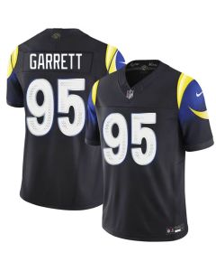 Men's Los Angeles Rams #95 Myles Garrett Black 2025 Rivalries Collection Vapor F.U.S.E. Limited Jersey